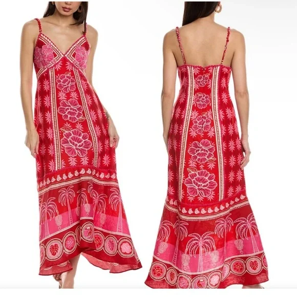 chinese dress ladies Women Long Dress Women O Neck Summer Maxi Dress Vintage Party Long Sleeve Dress  red XS at Amazon Women's Clothing store